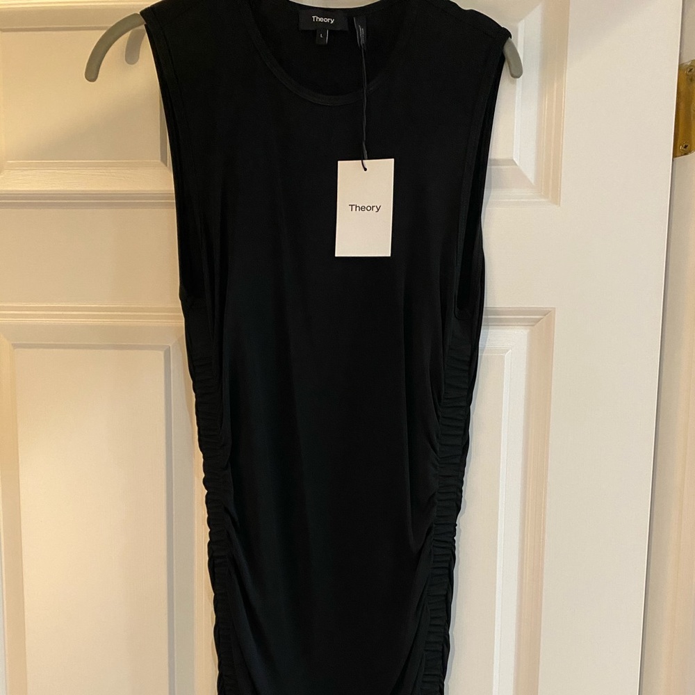 Theory Ruched Mini Dress